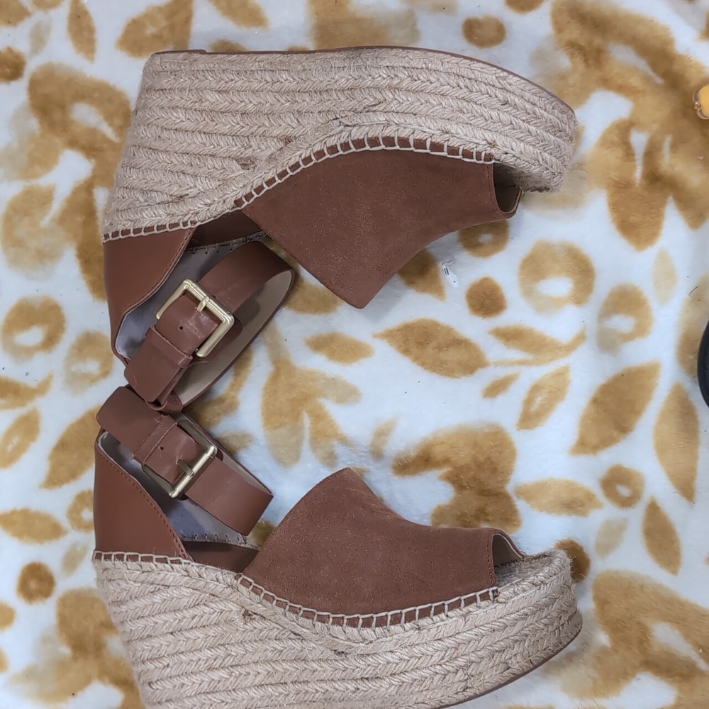 Marc Fisher Brown Espadrille Sandals - Picture 3 of 5
